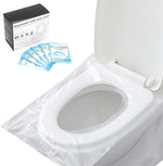 UNAOIWN disposable toilet seat covers front view of sixty pack packaging