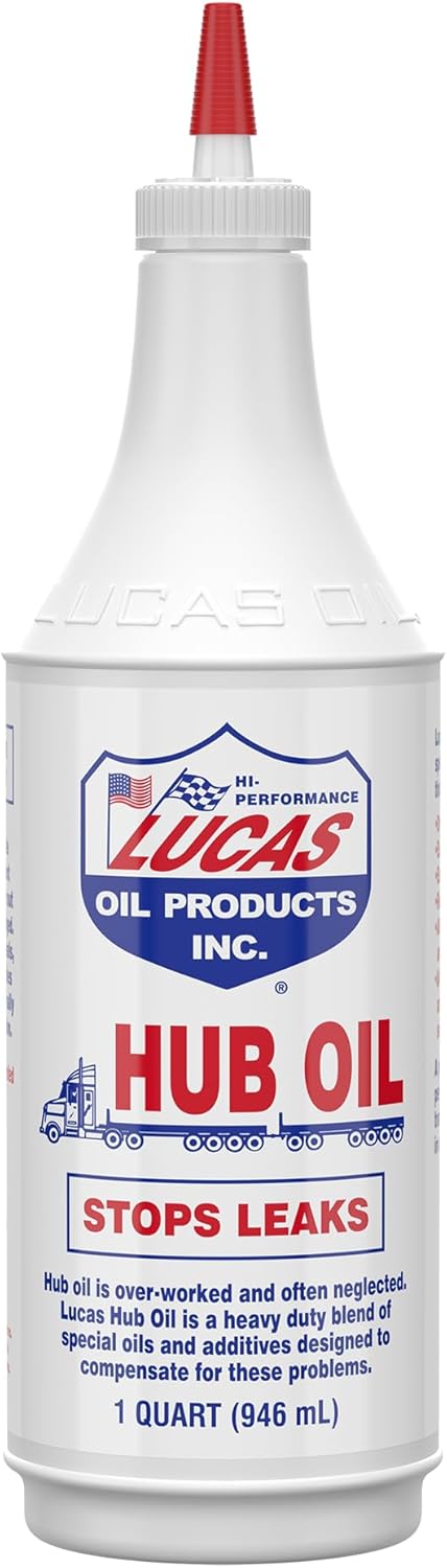 Lucas Oil 10088 Hub Oil 1 Quart front view bottle