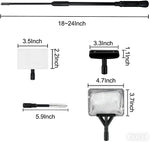 Carefree Fish 4-in-1 complete aquarium maintenance set laid out with all components.