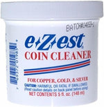 eZest Coin Cleaner 5 ounce jar front view for tarnish removal