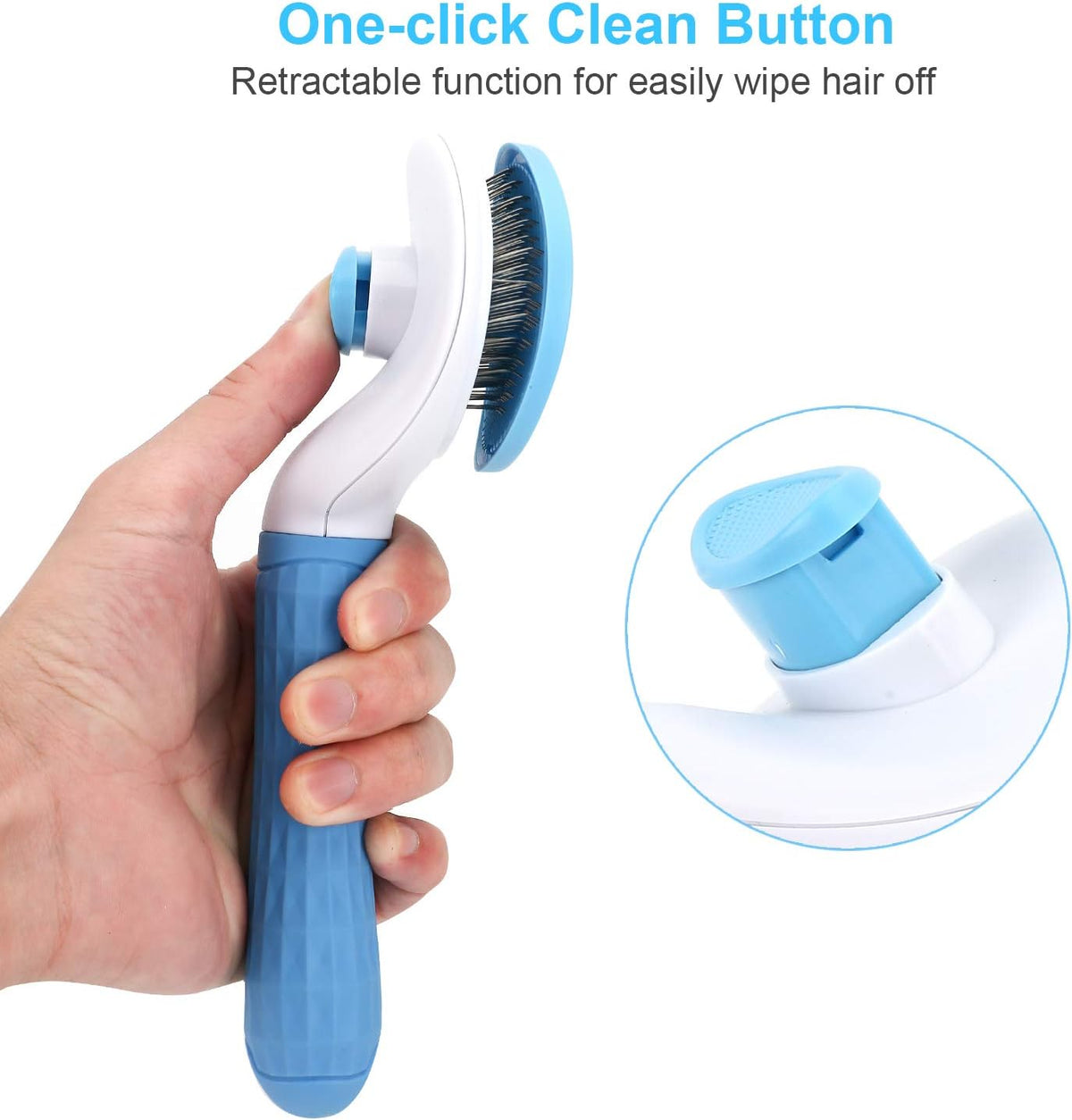Close up of the sixty degree bent needles with protective rounded massage bead tips.
