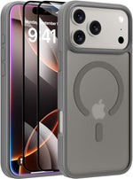 X-level for iPhone 17 Pro Case Compatible with MagSafe, Translucent Matte Slim Minimalist Magnetic Cases, Military Grade Shockproof Protective Anti-Scratch Phone Cover 6.3 Inch,Orange - Image 9