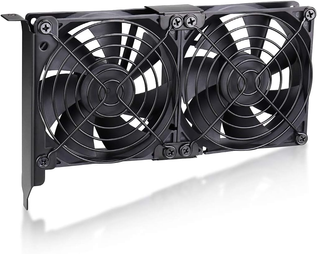 Wathai desktop graphics card cooler close-up on mounting bracket