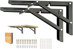 Medach folding table hinge front view of heavy duty bracket