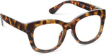 Peepers oversized soft square blue light glasses side profile