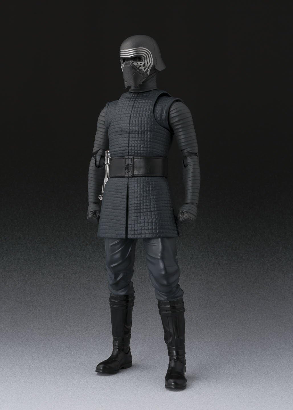 Kylo Ren figure posed with crossguard lightsaber accessory