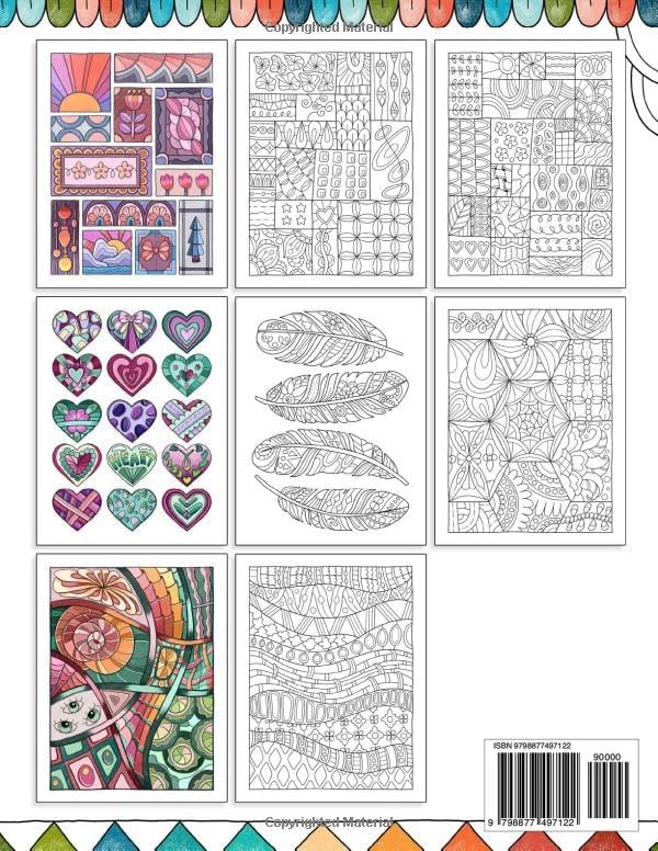 Mindfulness Patterns: Coloring Book with Creative Pattern Designs for Stress Relief and Relaxation - Image 3