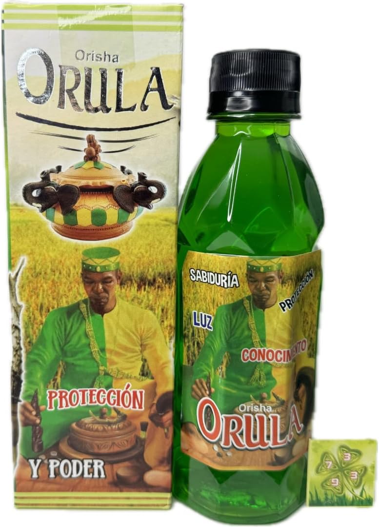Generic Spiritual Anointed Bath - Orisha Orula -(8Fl.Oz) -Esoteric,Spiritual,Orishas,Cleansing,New Age,Wicca,Pagan -(Pack of 1), Green - Image 1