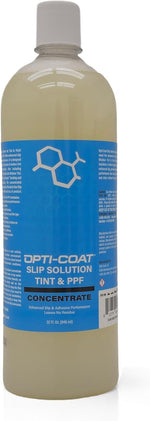 Opti-Coat Slip Solution Concentrate 32 Ounce bottle front view professional film installation lubricant