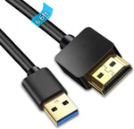 Sartyee Ankky USB to HDMI cable front view for personal computer