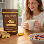 Travel friendly natural remedy candy bag for car and motion sickness