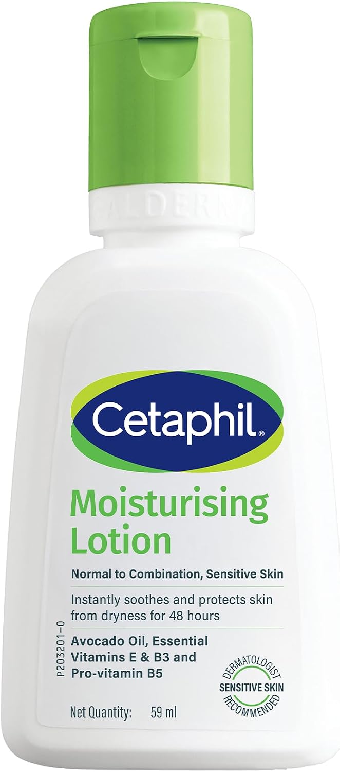 Cetaphil Moisturising Lotion 118 ml for Dry to Normal & Sensitive Skin | 48H Hydration with Niacinamide, Panthenol & Glycerin | Fragrance-Free, Non-Greasy, Dermatologist Recommended, For Face and Body - Image 11
