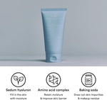 Side view of Abib Deep Clean Foam Cleanser tube showing 150ml volume