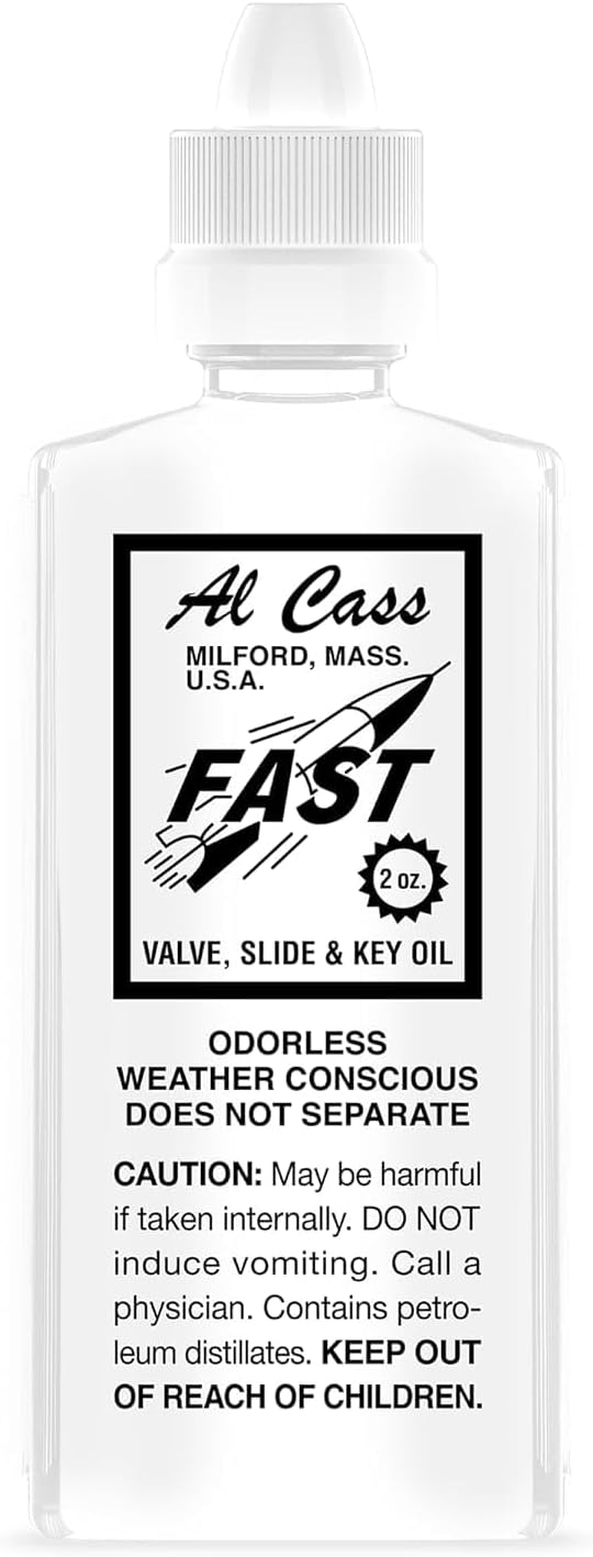 Al Cass fast valve slide and key oil front view bottle