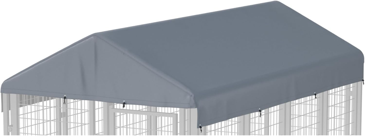 LYBOSH outdoor dog kennel cover front view heavy duty waterproof pet canopy