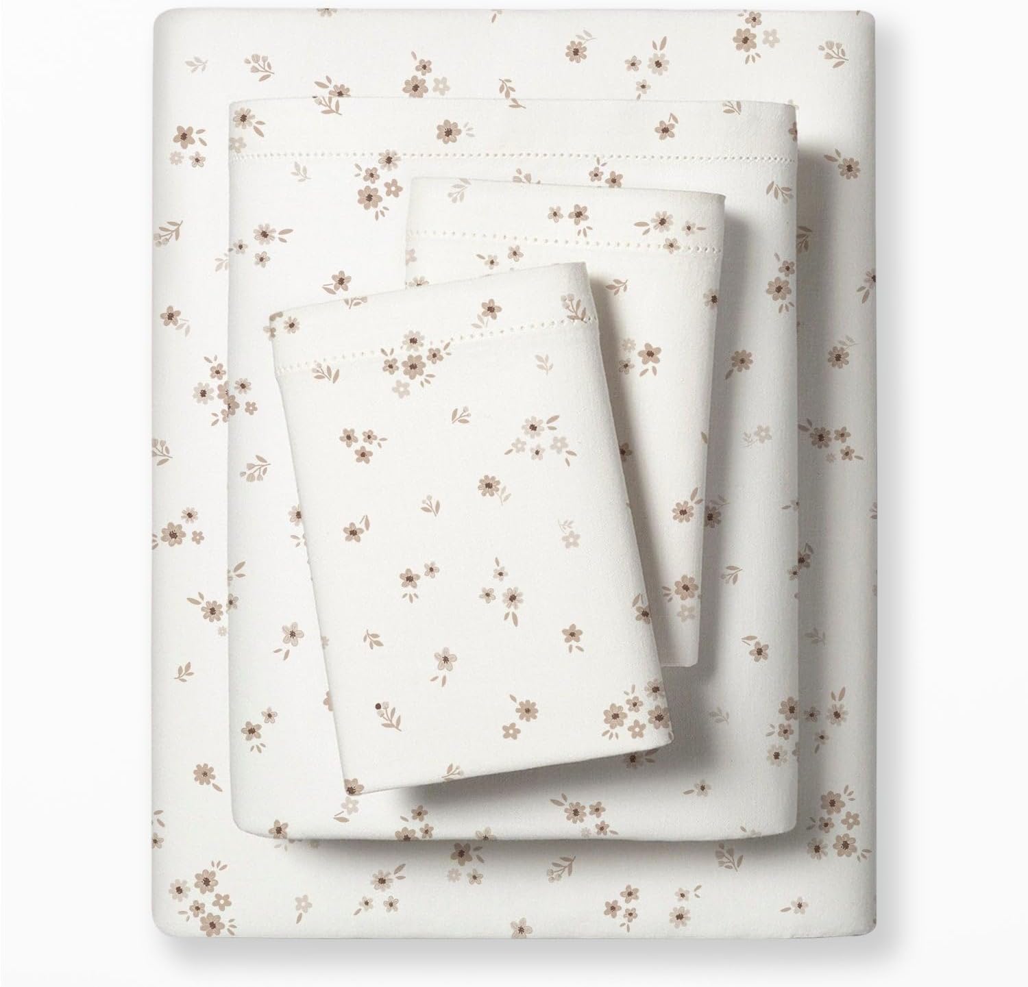 MakeMake Organics organic cotton twin sheet set in Bloom print