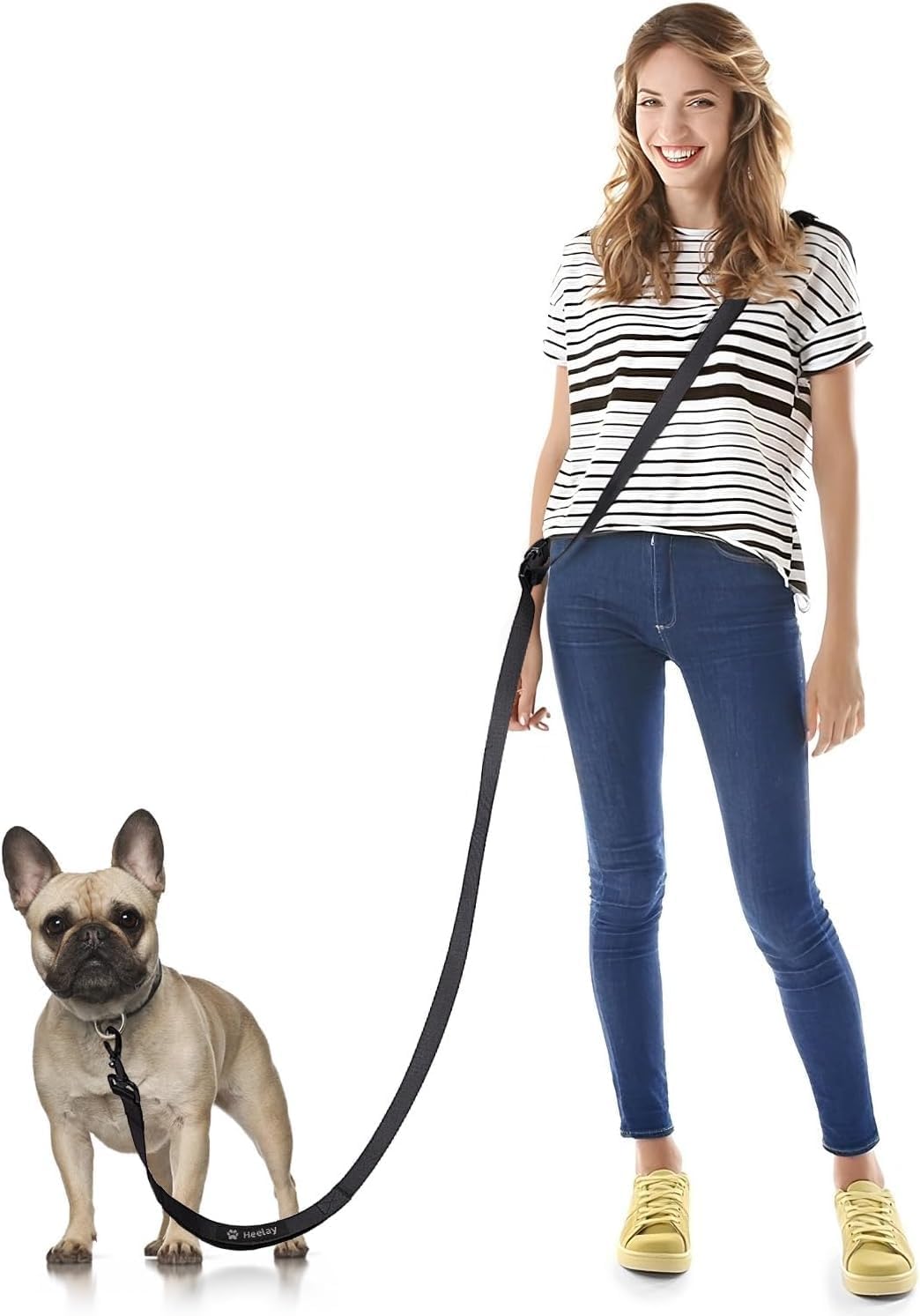 Heelay hands free dog leash front view
