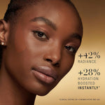 Side profile of Estee Lauder Re-Nutriv serum foundation bottle