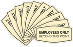 Fancy Employees Only Beyond This Point Wall or Door Sign - Easy to Install | (Brushed Gold) - Medium 1 Pack - Image 13