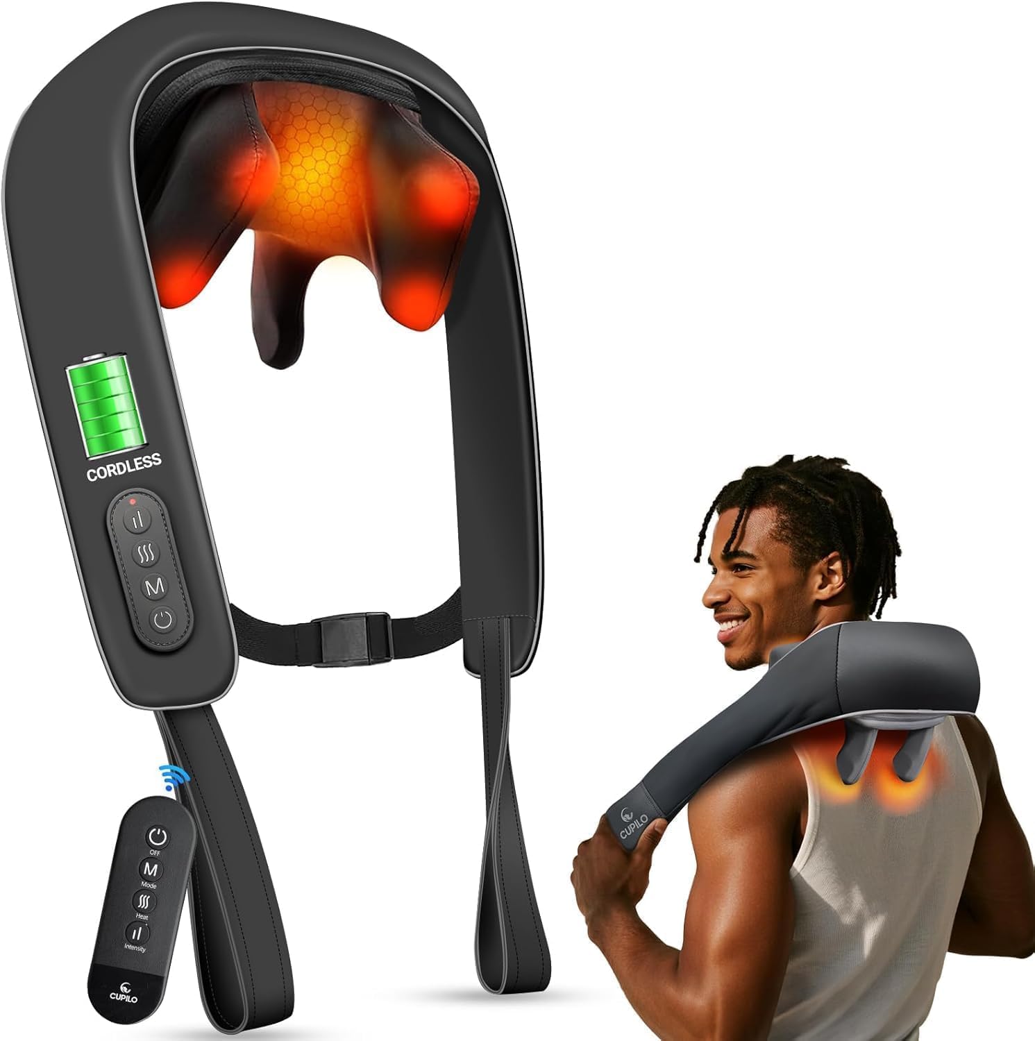 Cupilo Neck And Shoulder Massager With Heat Front View