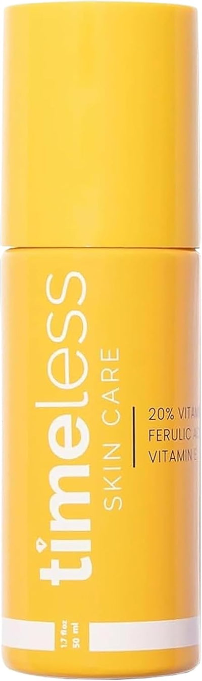 Timeless Skin Care Vitamin C Serum with Vitamin E & Ferulic Acid - Brightening Serum - for Oily & Dry Skin - Fragrance-Free - 1.7 oz - Image 1