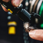 Loon Outdoors Lochsa temperature stable hydrophobic dry fly gel presentation.