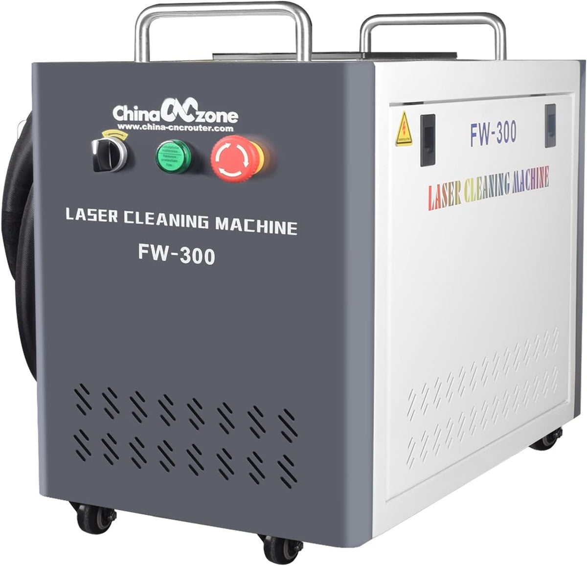 Ovsuqu 300W Pulsed Laser Cleaning Machine front view portable industrial rust remover