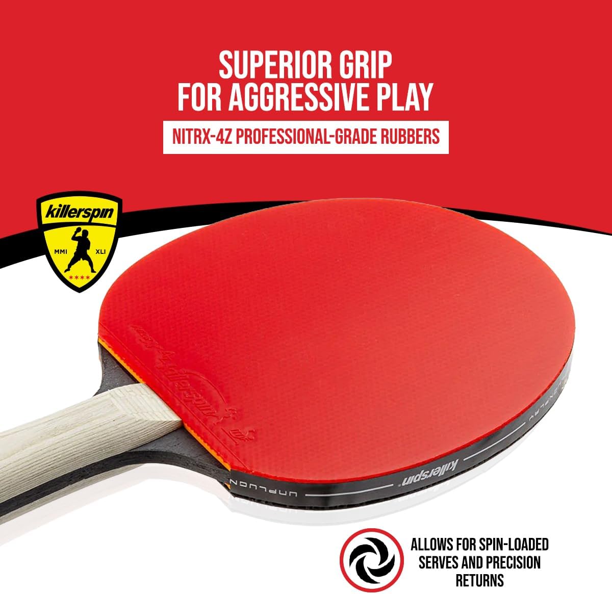 Killerspin Nitrx-4Z rubber texture and surface detail