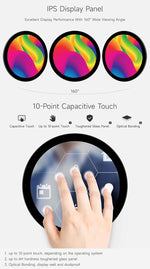 Waveshare 5 inch display glass panel close up