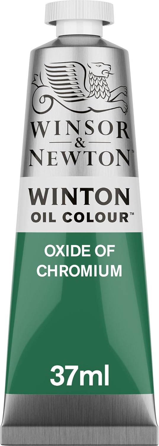 Winsor & Newton Winton Oil Colour Oxide Of Chromium (459) in 37 ML Tube, Highly Pigmented Oil Painting Colors for Canvas & Paper, Art Supplies for Beginners & Professional Artists - Image 1