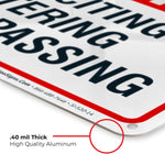 Sigo Signs USA manufactured security sign with rounded safety corners