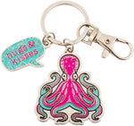 Wit Gifts llama keychain attached to standard keys