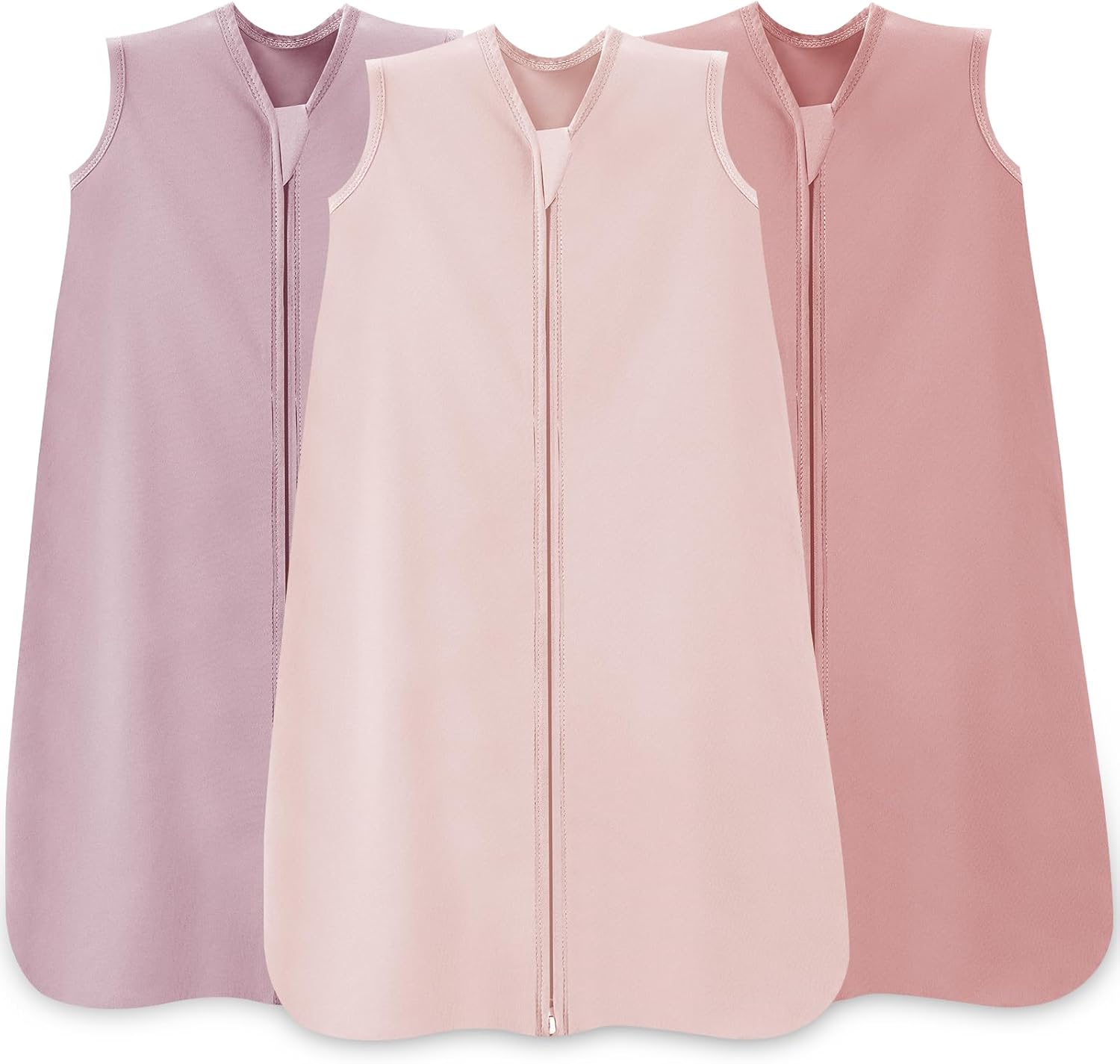 Wrrernsin baby sleep sack 0-6 months pink front view