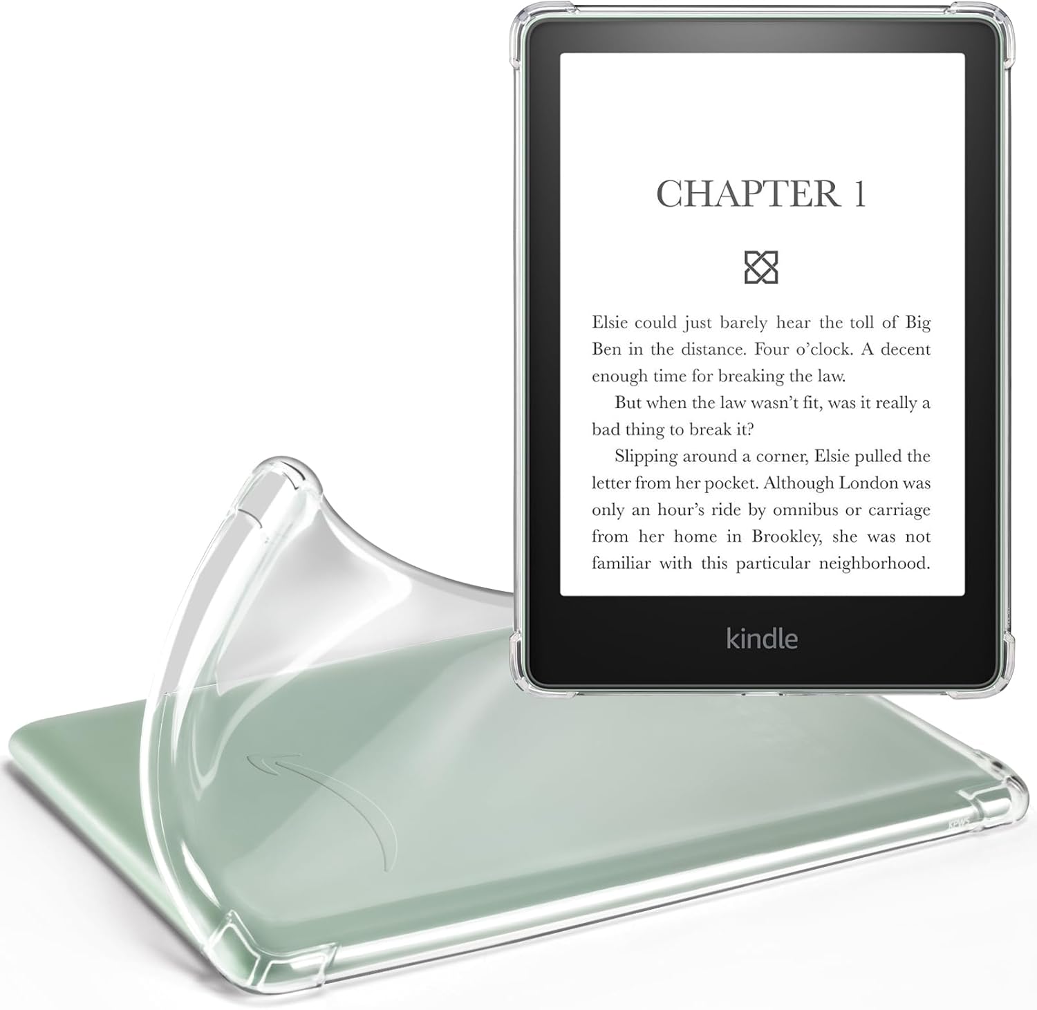 Idlehands clear case for 6 inch Kindle 11th generation front view