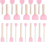 WAFJAMF 20 Pcs Round Sponges Brush Set 4 Sizes DIY Painting Tools Green | Wooden handle craft foam applicators for dotting artwork, acrylic paint & stenciling with multiple diameter options - Image 9