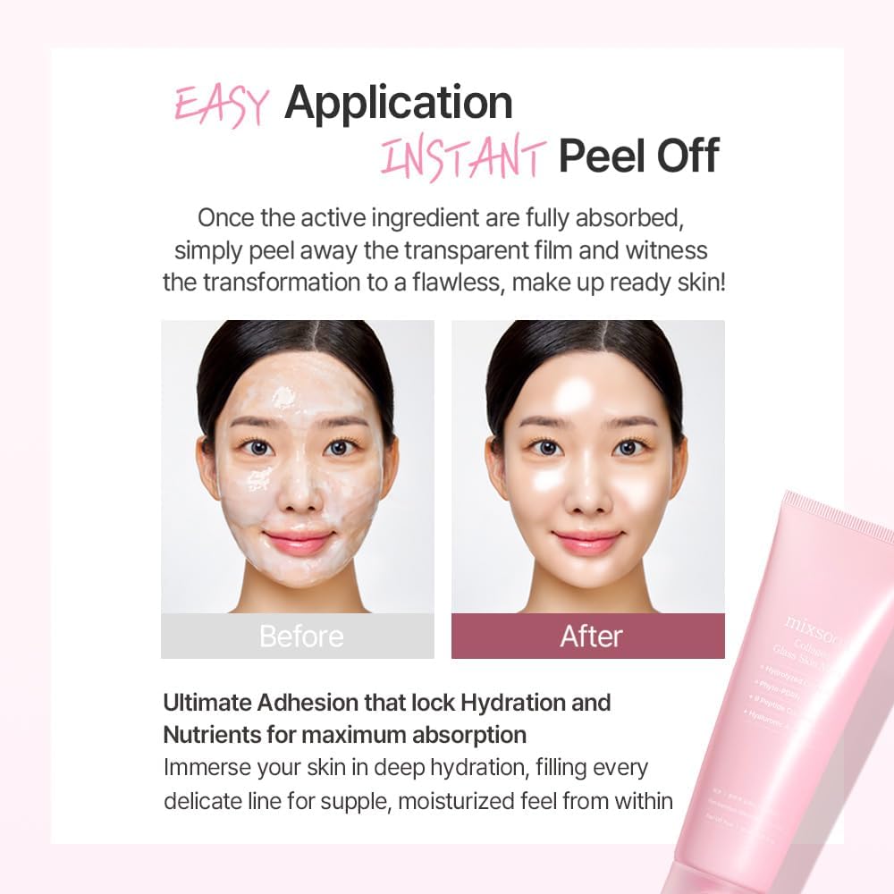 Mixsoon peel off mask for glass skin finish