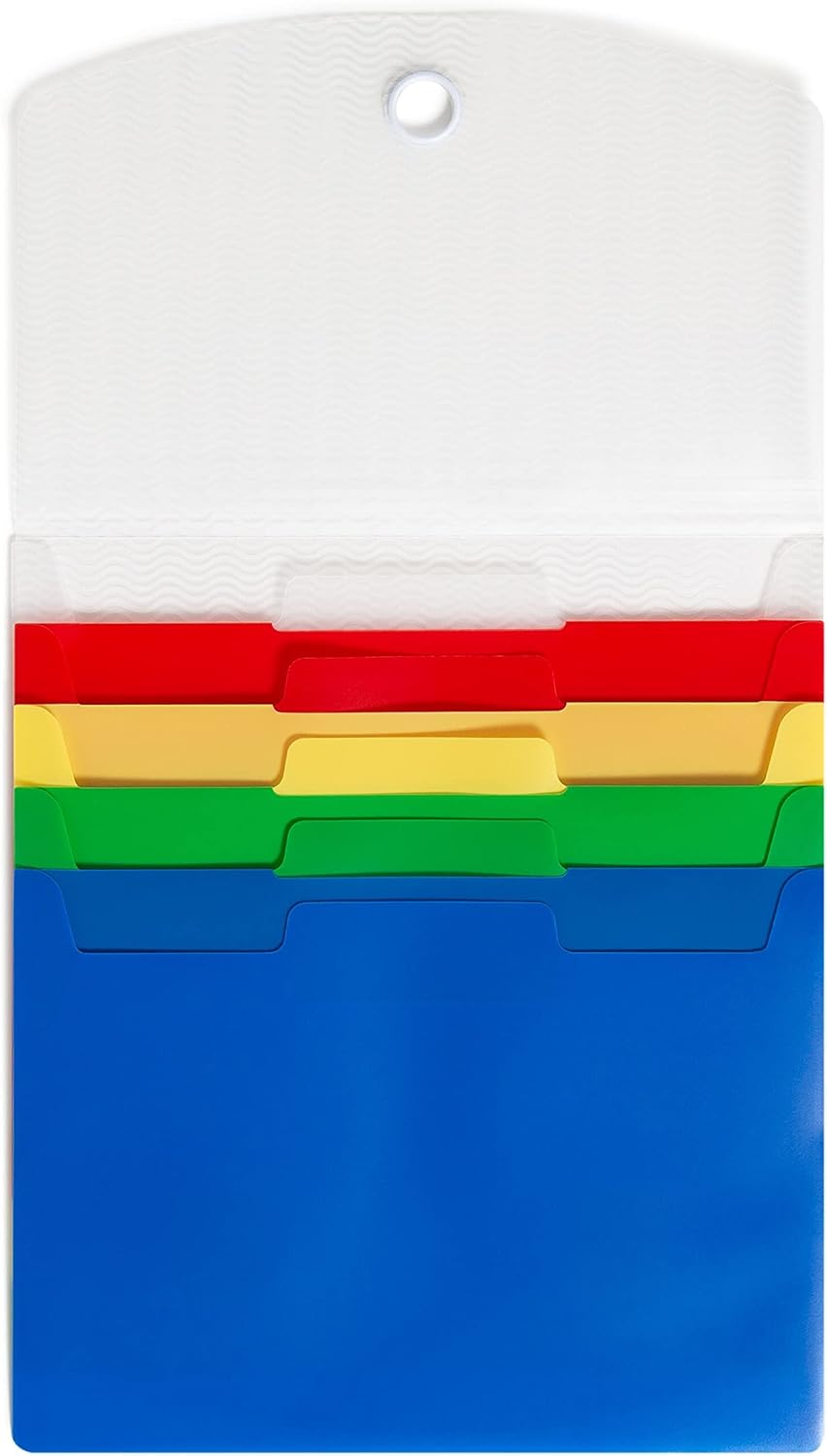 Smead cascading poly wall file folder front view