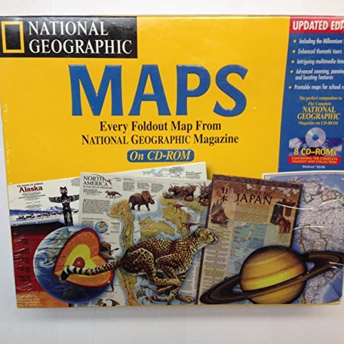 National Geographic Maps 2.0 open jewel case revealing the historical archive discs