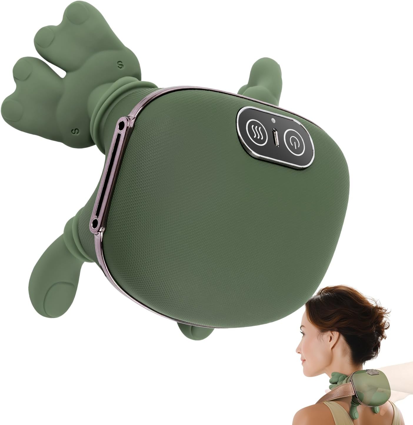 TREEFIA Siasoo Neck Massager green front view
