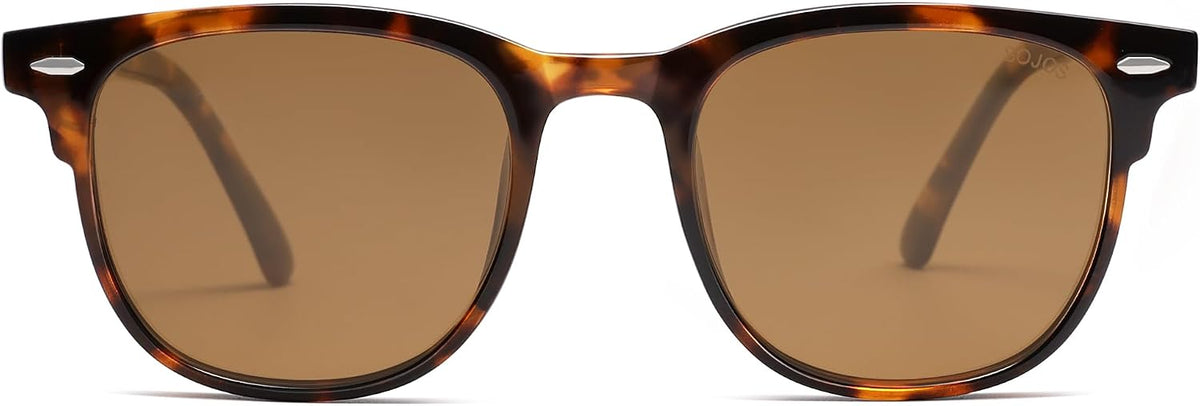 Sojos TR90 frame sunglasses worn on face model
