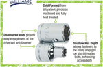 Williams 3/8 drive socket drive end