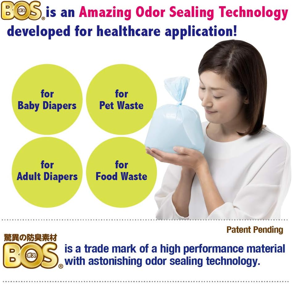 Side profile of BOS cat waste bags