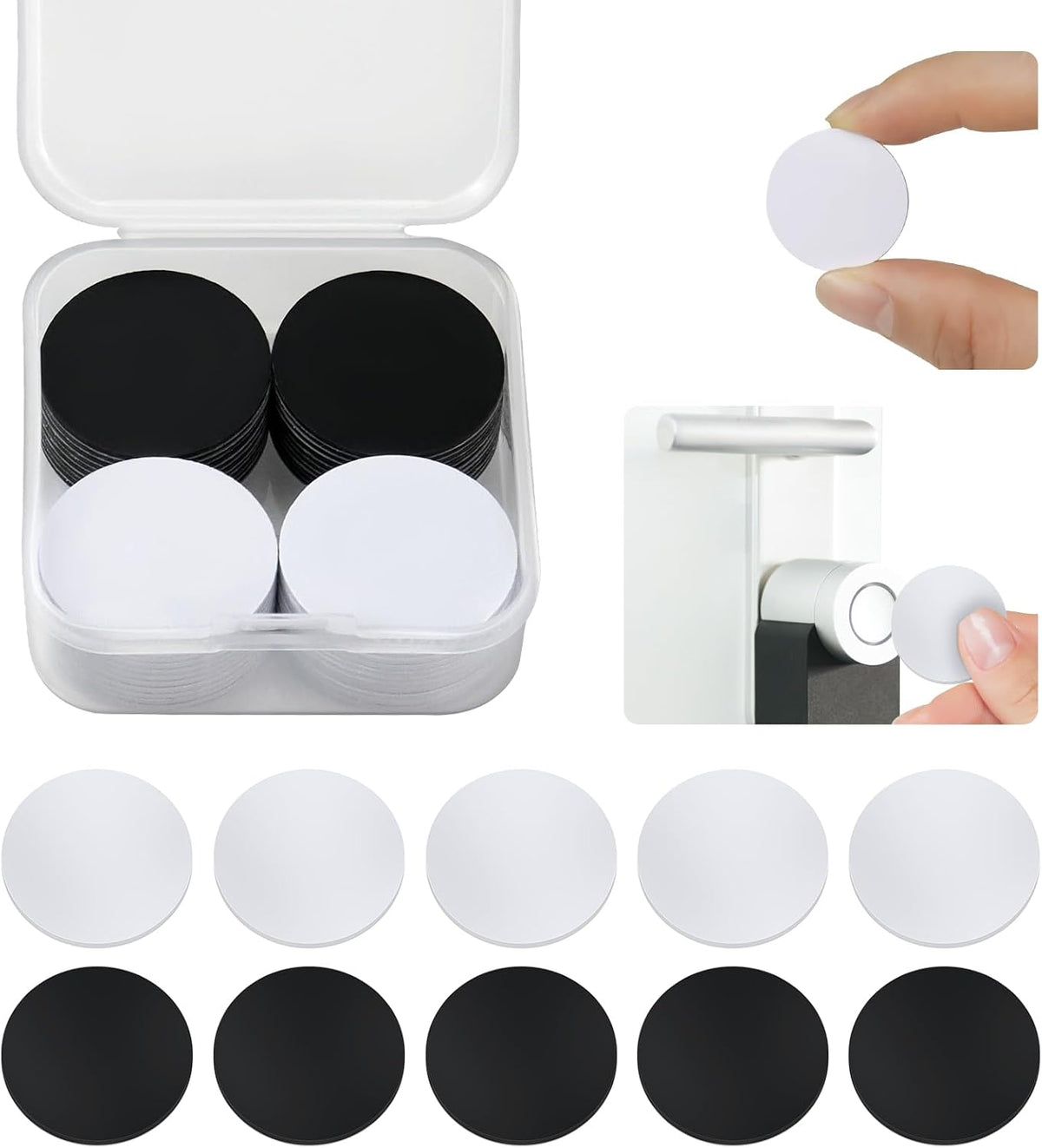 20 Pcs NFC Tags,NFC Stickers Cards with Adhesive Back, Round Rewritable NFC Cards, 504 Bytes Memory Compatible with NFC Enabled Phones (25mm) - Image 9