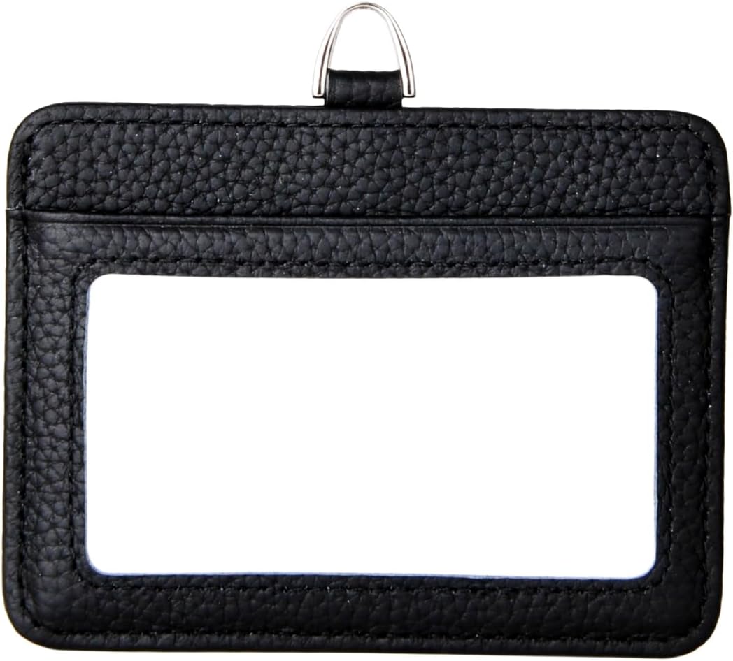 Adenpvn vertical card case showing clear ID window