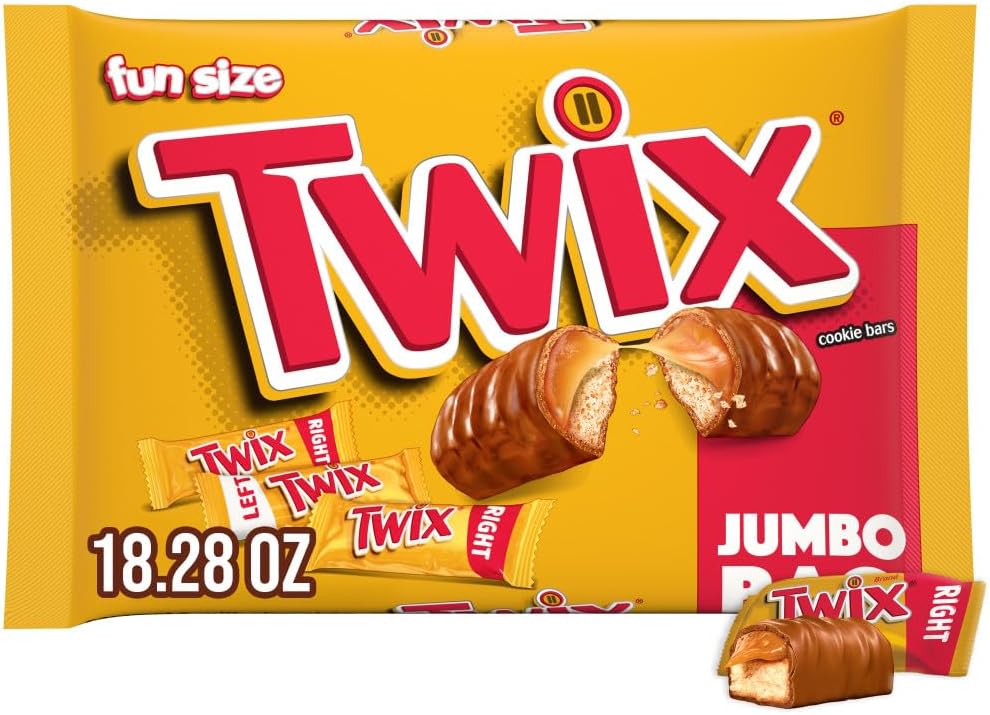 Twix, Fun Size Caramel Cookie Milk Chocolate Bars Individually Wrapped Party Candy Chocolate Candy Bars, 10.8 Ounce - Image 12