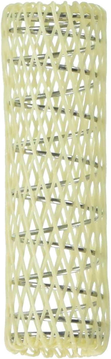 Annie wire mesh rollers front view showcasing yellow small curlers