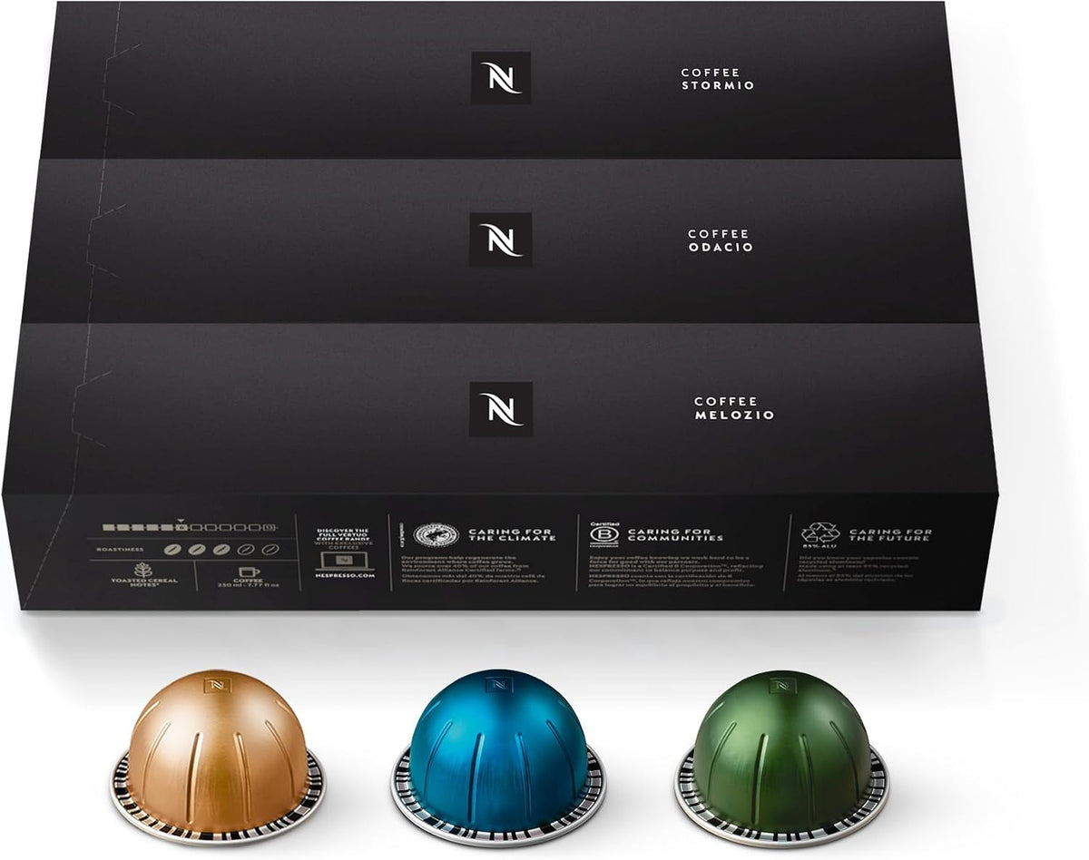 Nespresso Vertuo variety pack front view coffee pods