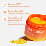 Aprilskin Carrotene Clarifying Foam Cleanser packaging highlighting its 5 percent BHA and beta-carotene pore-purifying formula.