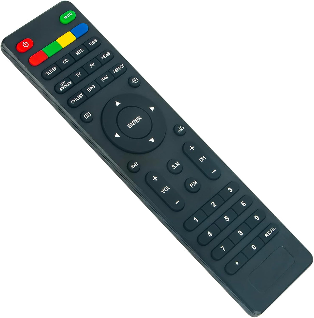 Econtrolly RM-C3320 JVC TV replacement remote angled product showcase