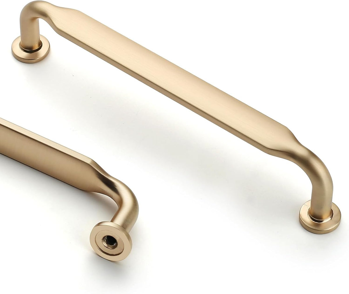Asidrama 10 Pack 7.5 inch Brushed Brass Kitchen Cabinet Handles | Heavy-Duty Solid Zinc, 2 Screw Sizes, 7.5" Hole Center(192mm), Cupboards, Drawers, Dressers, Furniture, Hardware - Image 9